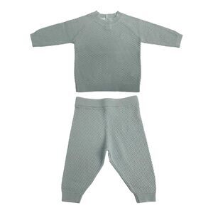 Jack Wills Baby Pointelle Loungewear Set / Baby Blue